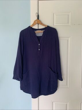 M Cotton gauze tunic